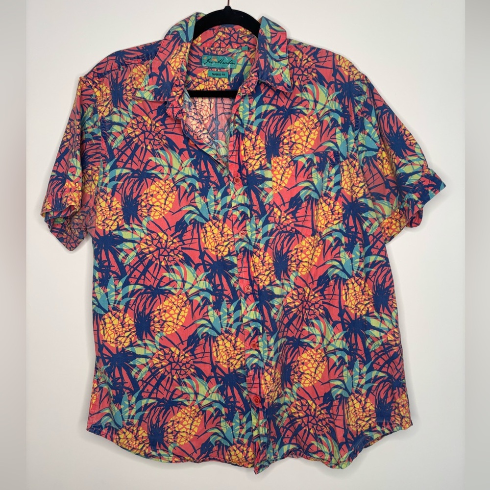 Vintage Joe Marlin Tapered Fit tropical button up